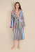 Women's Hooded Dressing Gown Model Photo front - Daylight | Bown of London